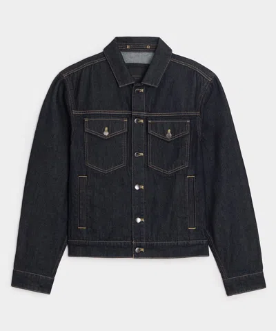 Todd Snyder Denim Dylan Jacket In Dark Indigo In Black