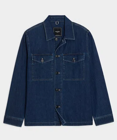 Todd Snyder Denim Military Overshirt In Indigo In Blue