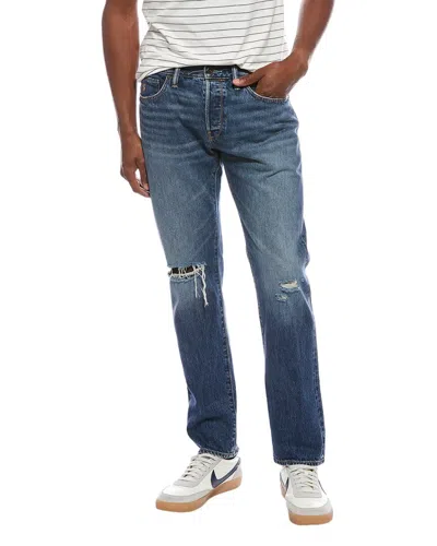 TODD SNYDER TODD SNYDER DESTROYED BLUE WASH SLIM FIT JEAN