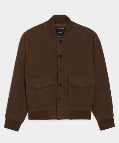Todd Snyder Donegal Bomber Jacket In Brown