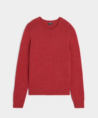 Todd Snyder Donegal Crewneck Sweater In Cranberry In Red