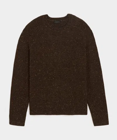 Todd Snyder Donegal Crewneck Sweater In Espresso Bean In Brown