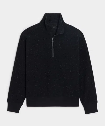 Todd Snyder Donegal Fleece Pullover In Navy In Black