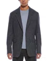 Todd Snyder Heathered Herringbone Wool Sport Coat In Gray