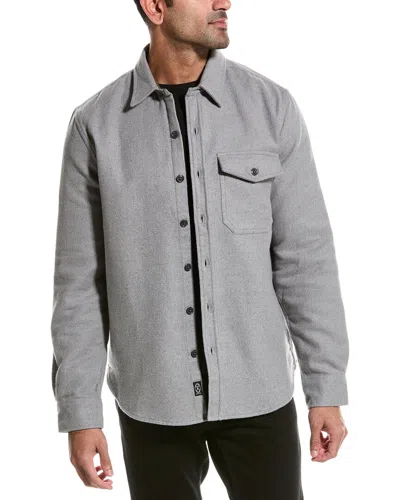 Todd Snyder Double Cloth Shirt In Grey