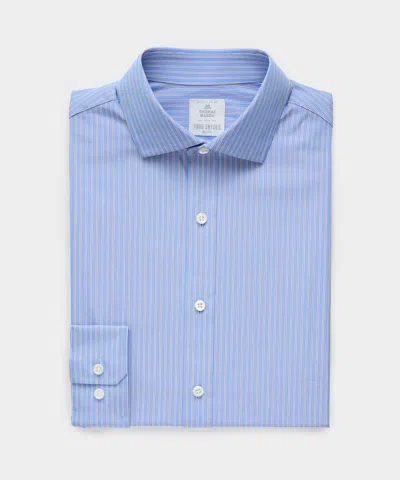 Todd Snyder End-on-end Poplin Dress Shirt In Blue