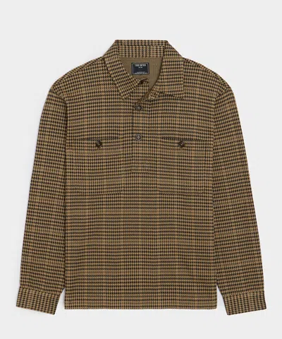 Todd Snyder Field Polo In Baja Dunes In Brown