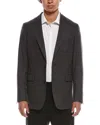 Todd Snyder Flannel Sutton Wool Jacket In Gray