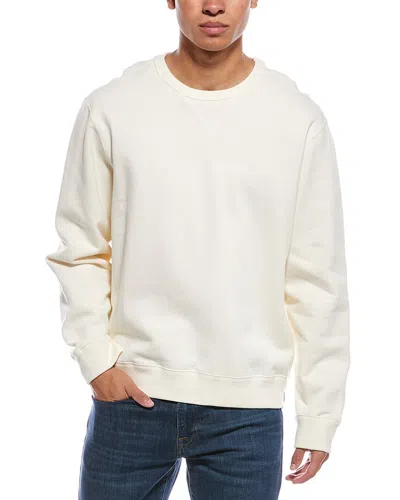 Todd Snyder Fleece Crewneck Sweatshirt In White