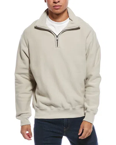 Todd Snyder Fleece Mock Neck Sweatshirt In Neutral
