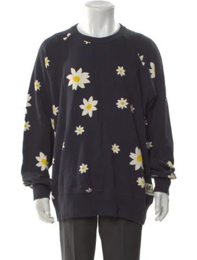 Pre-owned Todd Snyder Floral Print Crew Neck Pullover In Gray