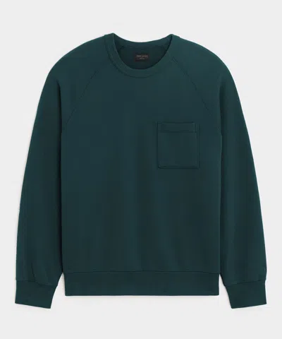 Todd Snyder Foundation Pocket Sweatshirt In Library Ink In Green