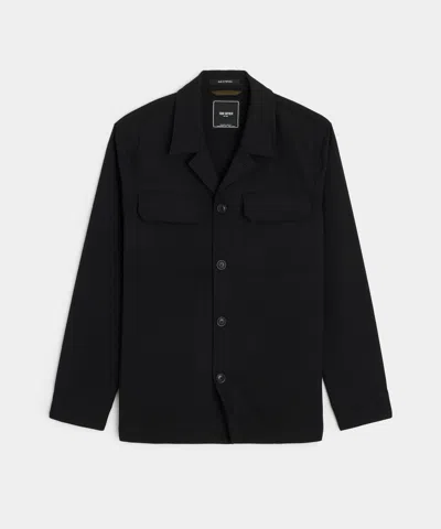 TODD SNYDER GABARDINE SPREAD COLLAR OVERSHIRT
