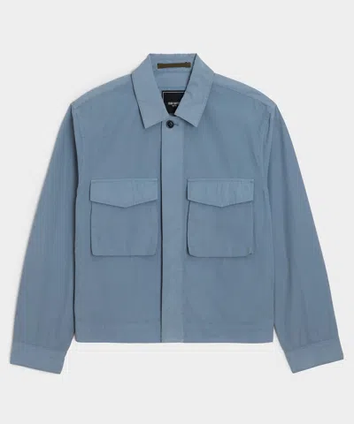 Todd Snyder Garment-dyed Poplin Jacket In Blue In Multi