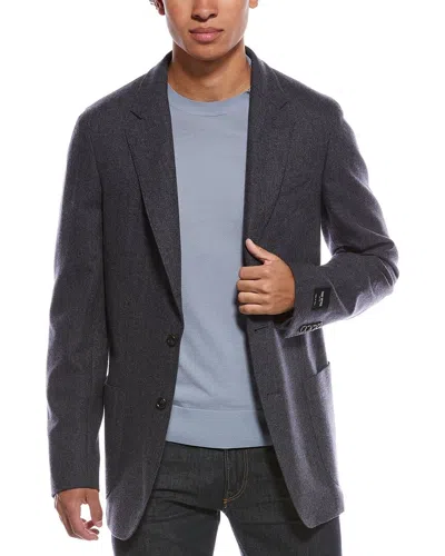 TODD SNYDER TODD SNYDER HEATHERED HERRINGBONE WOOL SPORT COAT