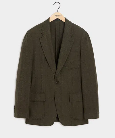 Todd Snyder Herringbone Heritage Sport Coat In Olive In Green
