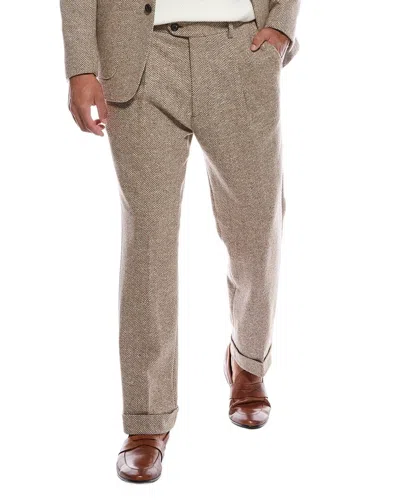 TODD SNYDER TODD SNYDER HERRINGBONE MADISON WOOL-BLEND TROUSER