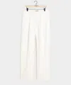 Todd Snyder Straight Fit Irish Linen Side Tab Trouser In White