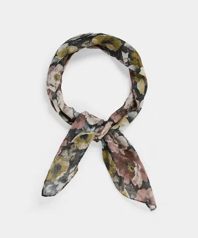 Todd Snyder Italian Arrow Neckerchief In Black