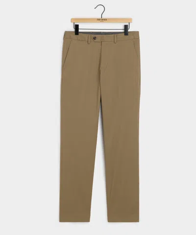 Todd Snyder Italian Brushed Cotton Sutton Trouser In Khaki In Brown