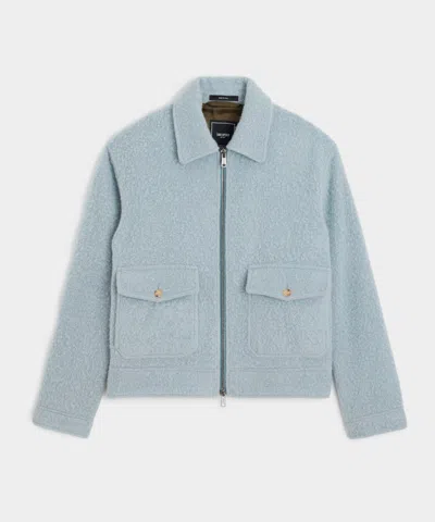 Todd Snyder Italian Casentino Driving Jacket In Light Blue