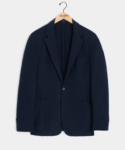 Todd Snyder Italian Cashmere Pique Sport Coat In Navy In Blue