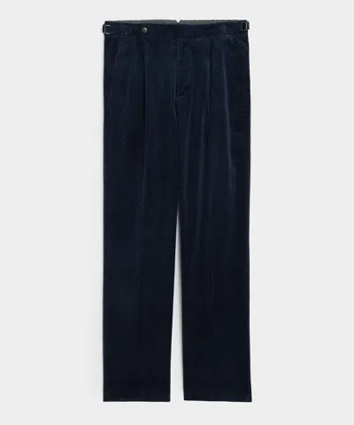 Todd Snyder Italian Corduroy Side Tab Trouser In Navy In Blue