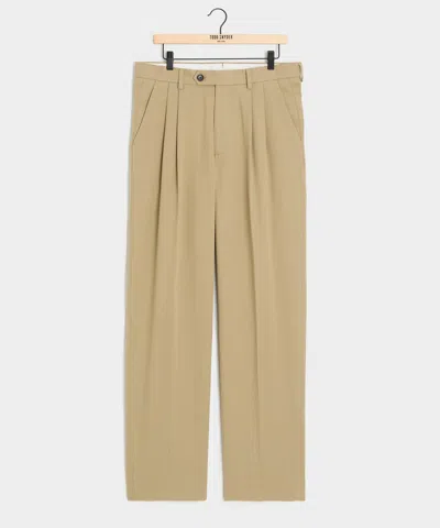 Todd Snyder Italian Cotton Crepe Wythe Trouser In Neutral