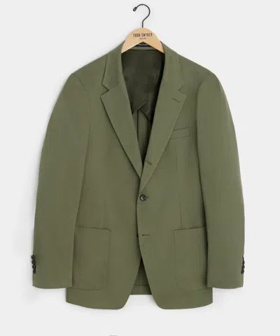 Todd Snyder Italian Cotton Madison Jacket In Green