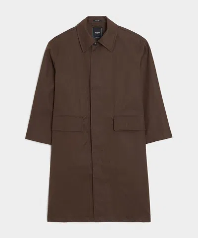 Todd Snyder Italian Cotton Trench Coat In Brown