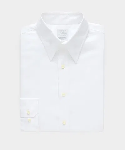Todd Snyder Italian Cotton-linen Long Point Collar Dress Shirt In White