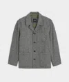 Todd Snyder Italian Donegal Tailored Chore Coat In Grey Herringbone In Gray