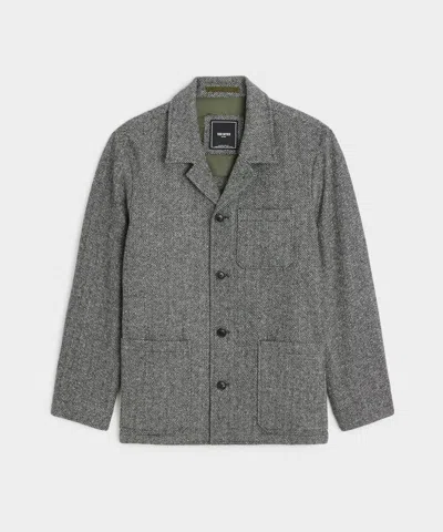Todd Snyder Italian Donegal Tailored Chore Coat In Grey Herringbone In Gray