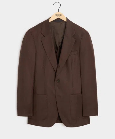 Todd Snyder Italian Flannel Madison Jacket In Hazelnut In Brown