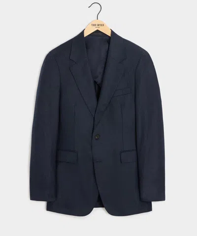 Todd Snyder Italian Flannel Sutton Jacket In Ink Navy In Blue