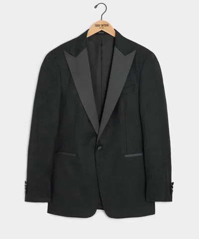Todd Snyder Italian Flannel Tuxedo Jacket In Charcoal In Gray