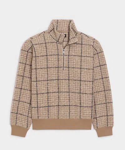 Todd Snyder Italian Fleece Pullover In Faded Walnut In Brown