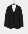 Todd Snyder Italian Gabardine Madison Jacket In Black In Black
