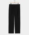 Todd Snyder Italian Lightweight Cotton Side Tab Trouser In Black