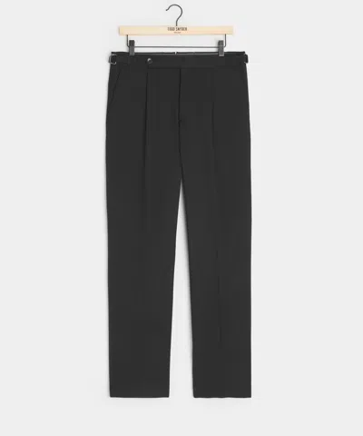 Todd Snyder Italian Gabardine Side Tab Trouser In Black