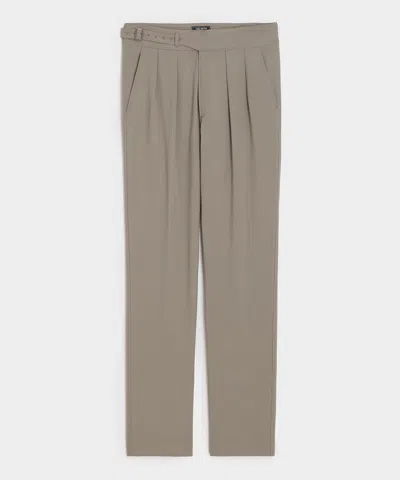 Todd Snyder Italian Gabardine Single Belt Gurkha Trouser In Stone In Gray