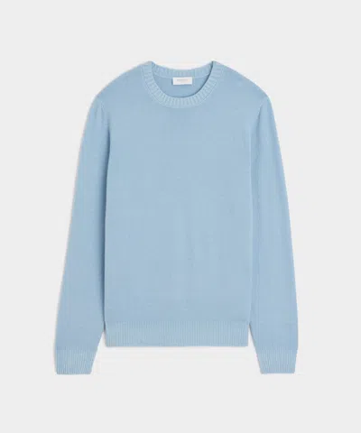 Todd Snyder Italian Garment Dyed Wool Cashmere Crewneck Sweater In Blue