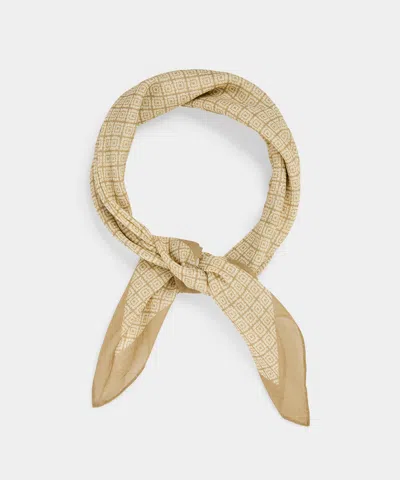 Todd Snyder Italian Geo Neckerchief In Light Brown