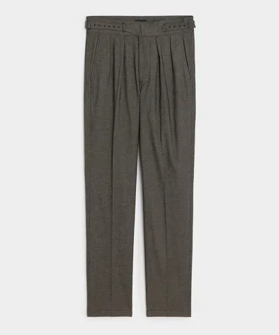 Todd Snyder Italian Heathered Cotton Gurkha Trouser In Charcoal In Gray