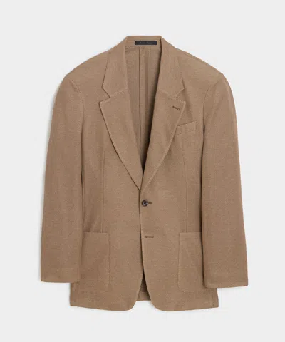 Todd Snyder Italian Knit Pique Wythe Jacket In Khaki In Brown
