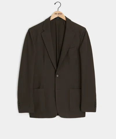 Todd Snyder Italian Knit Sport Coat In Espresso Bean In Brown