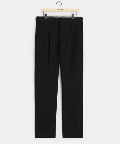 Todd Snyder Italian Lightweight Cotton Side Tab Trouser In Black