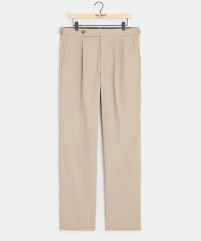 Todd Snyder Italian Lightweight Cotton Side Tab Trouser In Sand