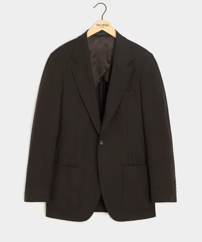 Todd Snyder Italian Lightweight Wool Madison Jacket In Dark Brown