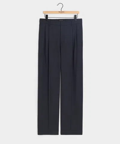 Todd Snyder Italian Lightweight Wool Officer Trouser In Library Ink In Blue